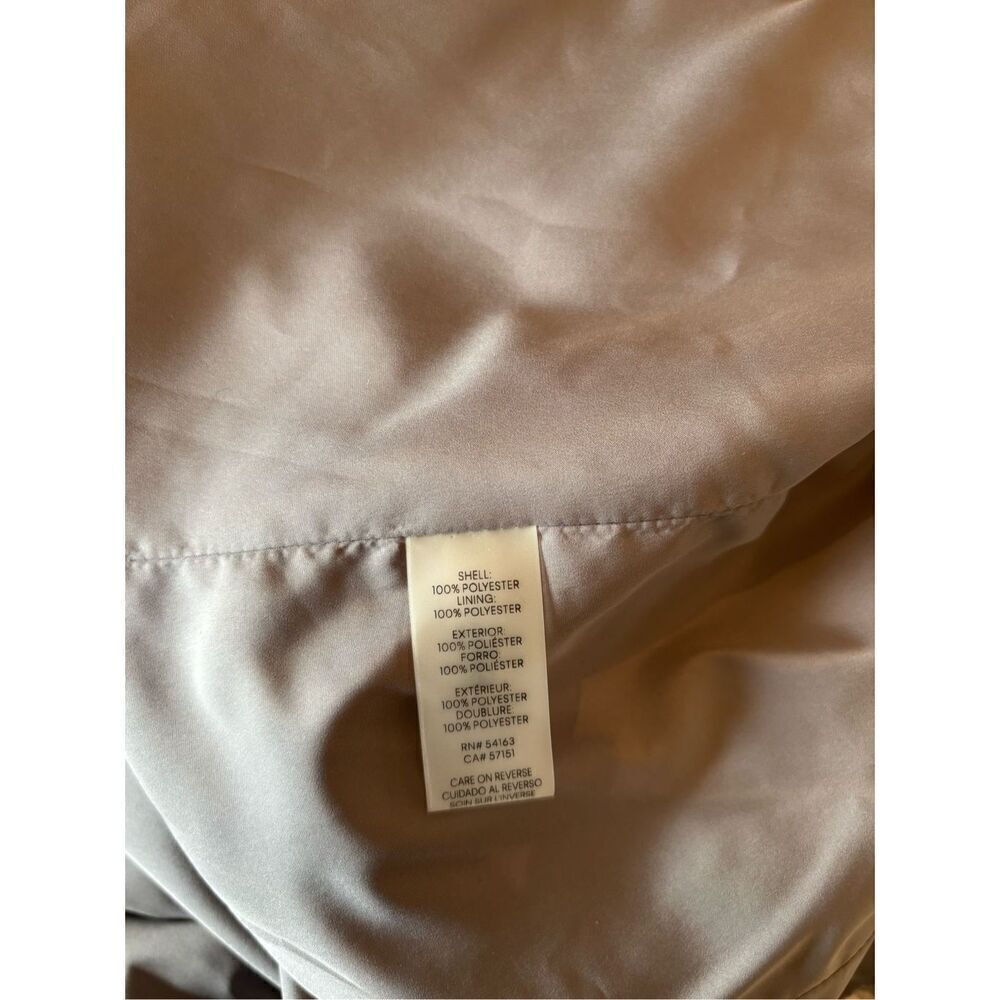 Calvin Klein Floral Print Open Front Blazer Women's Size 14 Gray White Black - Picture 3 of 13